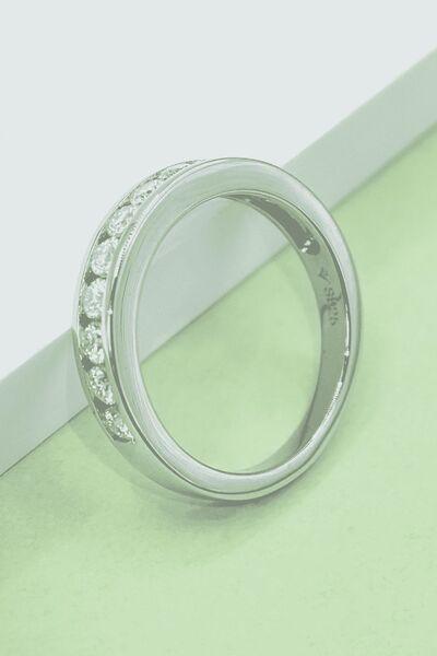 Moissanite 925 Sterling Silver Ring - Clothes For Her Online Store