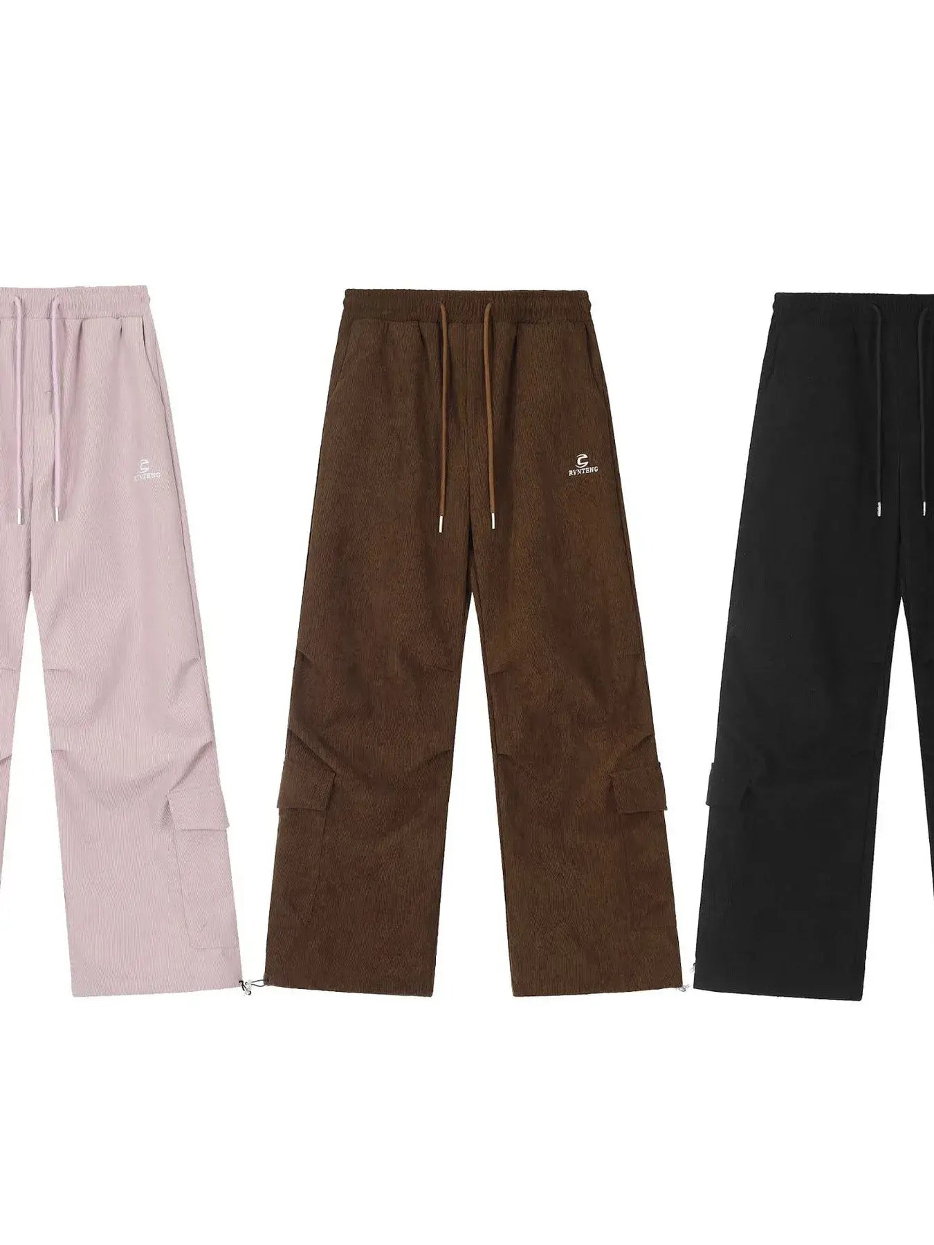 Men's Wide Leg Drawstring Pants