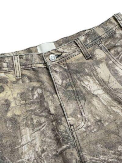 Men's Twig Camouflage Distressed Jeans