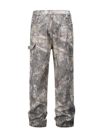 Men's Twig Camouflage Cargo Jeans