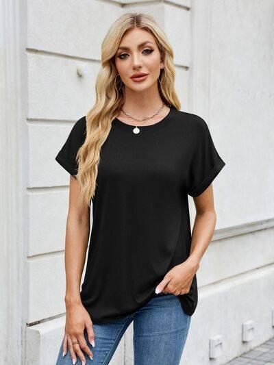 Florira Round Neck Short Sleeve T-Shirt