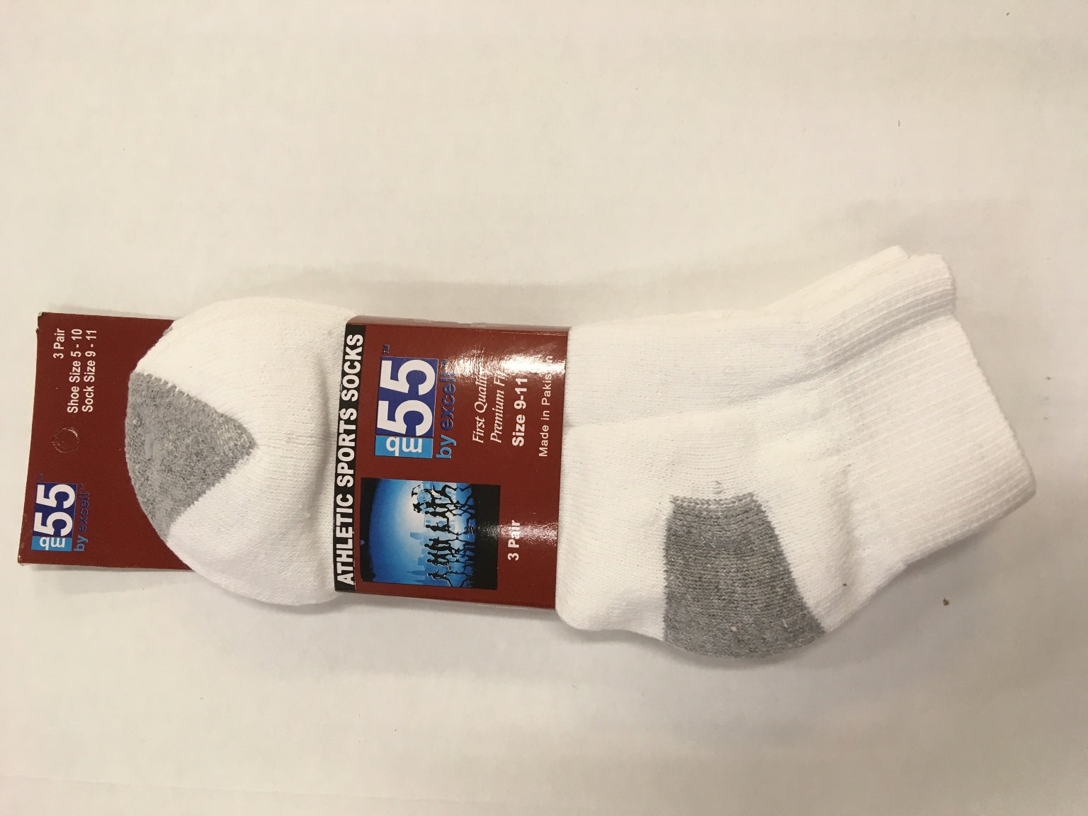 Adult Ankle Socks - White, 9-11, 3 Pack