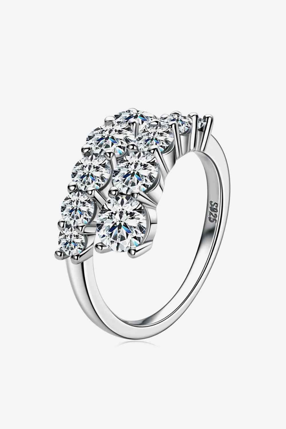 Adored Moissanite 925 Sterling Silver Ring - Clothes For Her Online Store