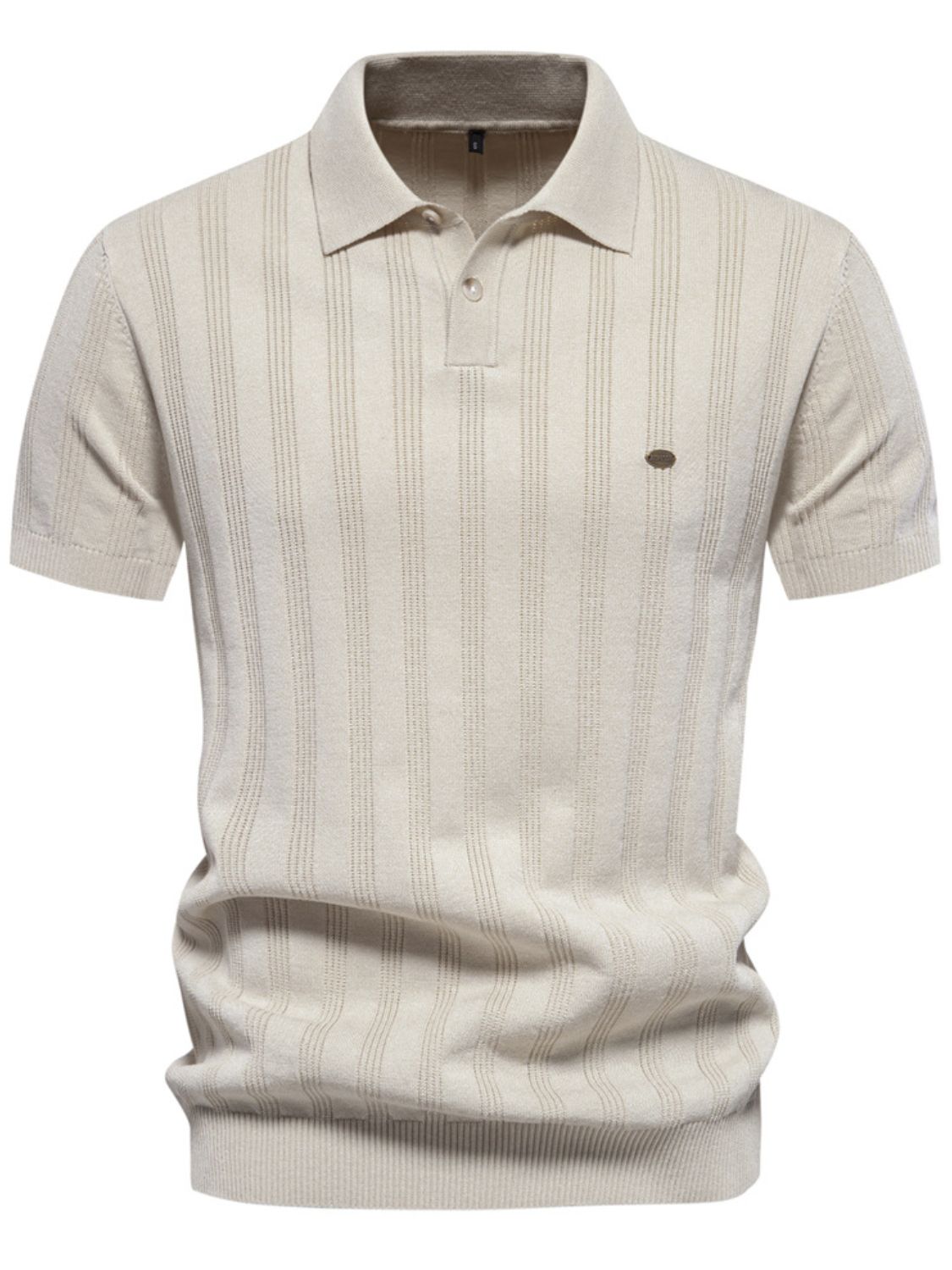 Men's Collared Neck Short Sleeve Knit Polo