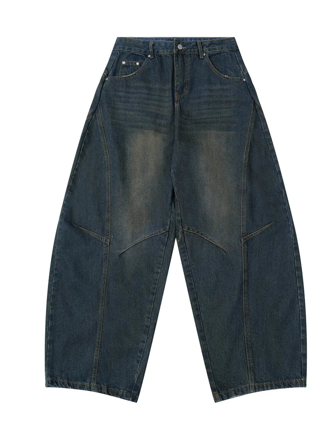 Men's Wide Leg Balloon Denim Jeans