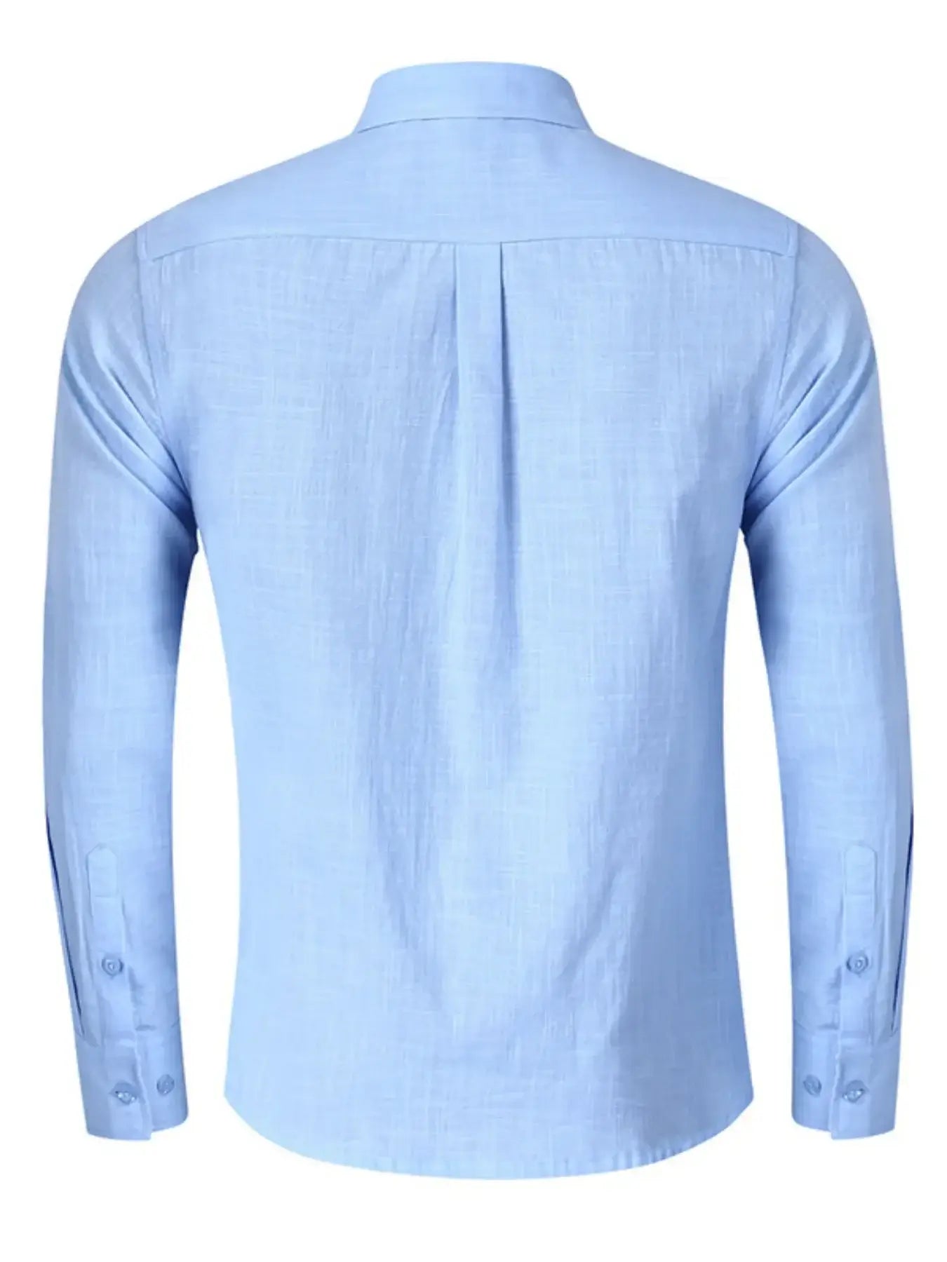 Men's Button-Down Shirt with Gingham Contrast