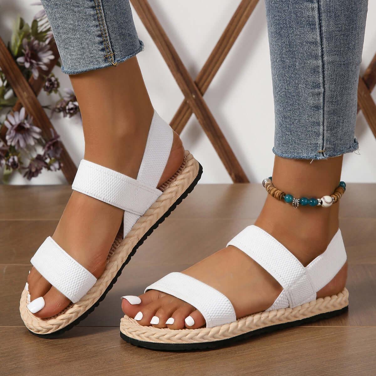 Open Toe Flat Sandals