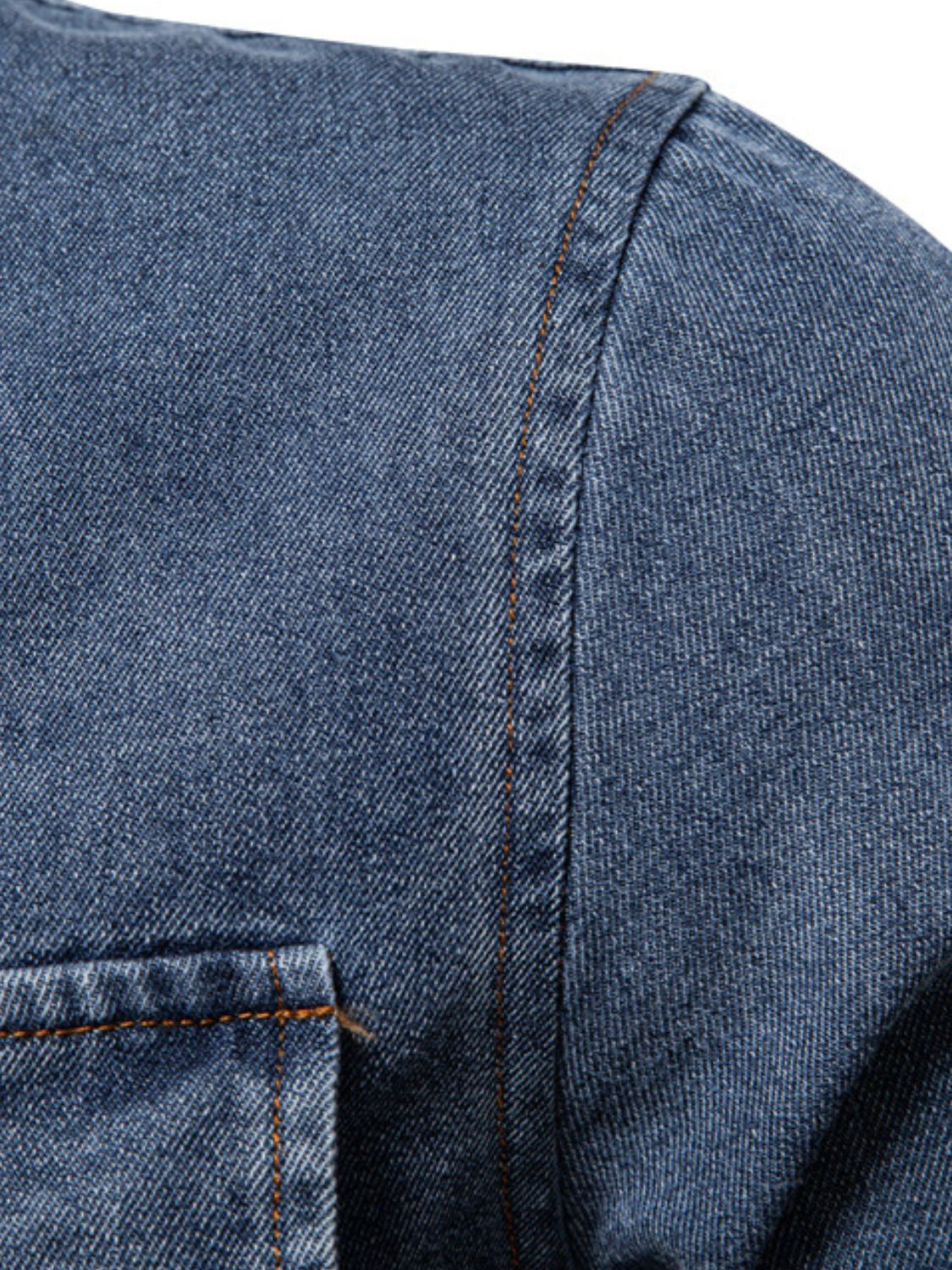 Men's Snap Down Long Sleeve Denim Shirt - Clothes For Her Online Store