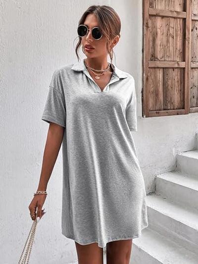 Johnny Collar Short Sleeve Polo Dress