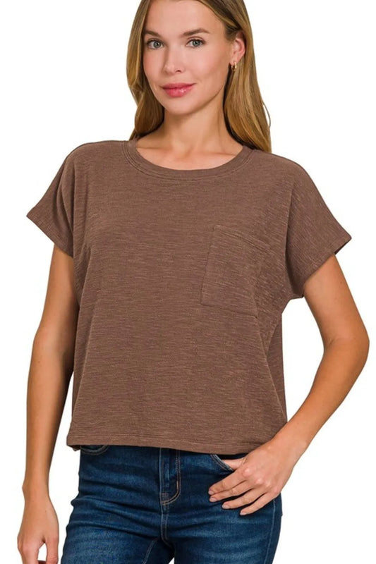 Zenana Round Neck Short Sleeve T-Shirt