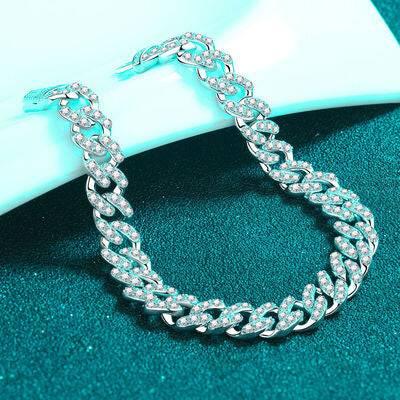 4.63 Carat Moissanite 925 Sterling Silver Bracelet