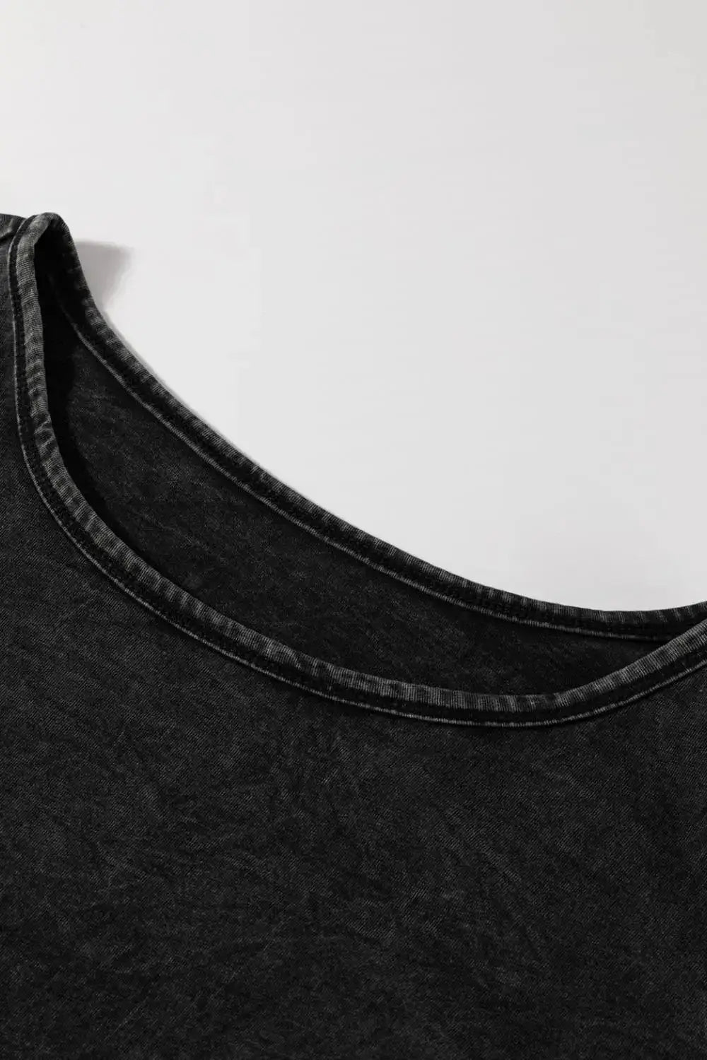 Contrast Round Neck Half Sleeve T-Shirt - Clothes For Her Online Store