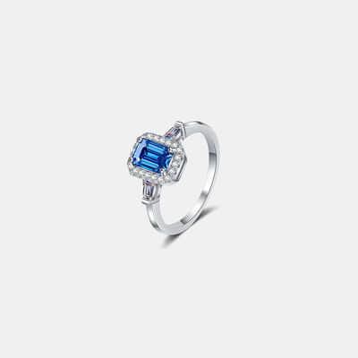 1 Carat Moissanite 925 Sterling Silver Ring - Clothes For Her Online Store