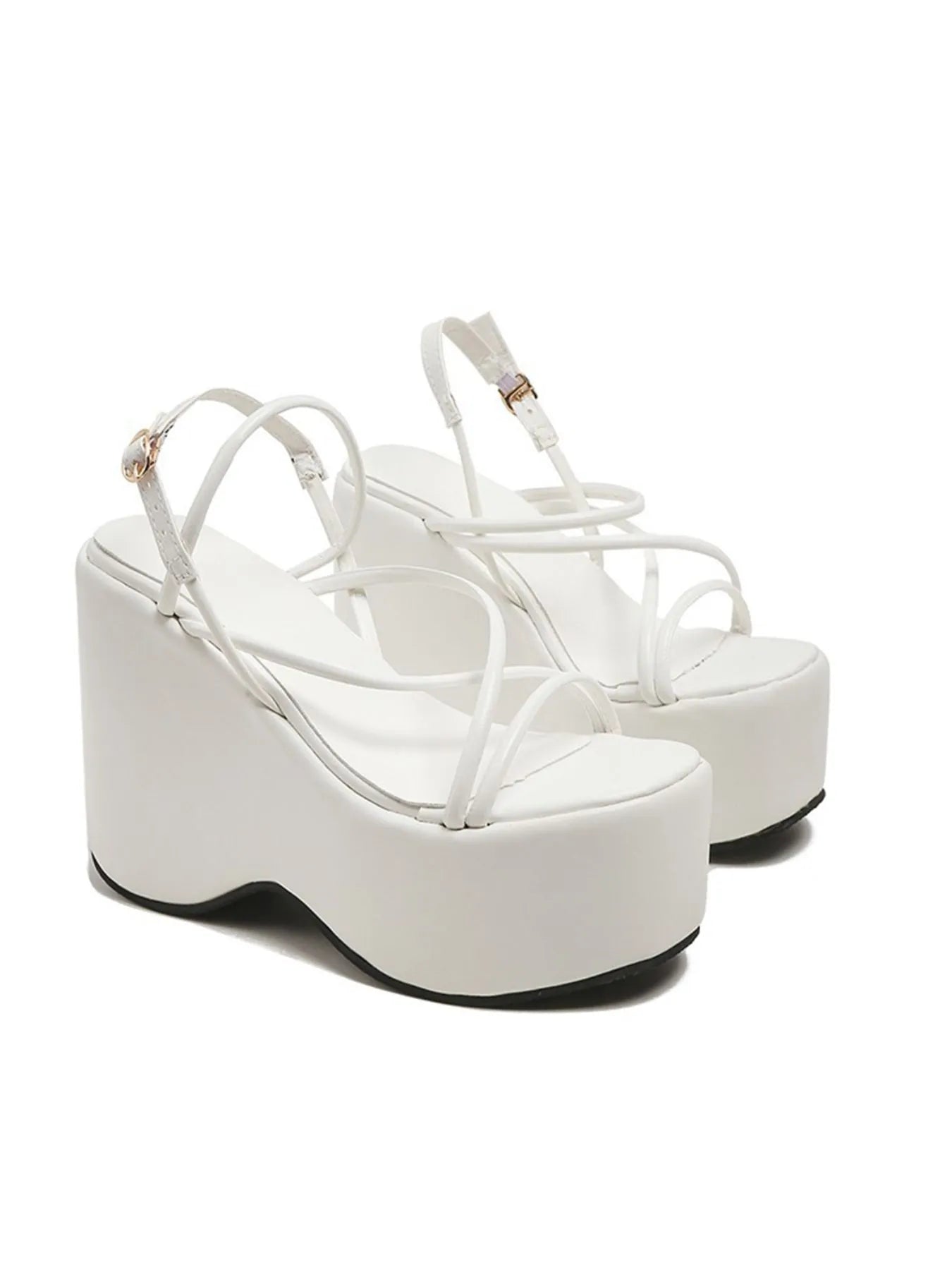 Strappy Platform Wedge Sandals