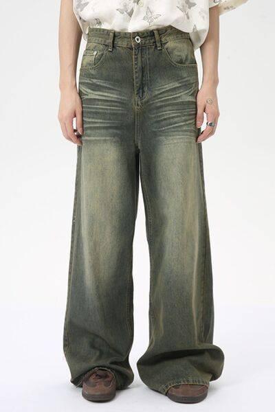 Wide Leg Jeans with Pockets