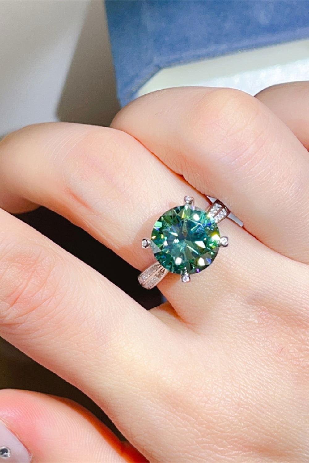 5 Carat Moissanite 925 Sterling Silver Ring - Clothes For Her Online Store