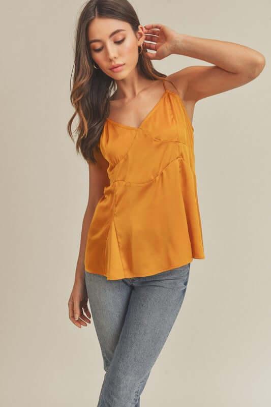 Aemi + Co Tie Back V-Neck Cami