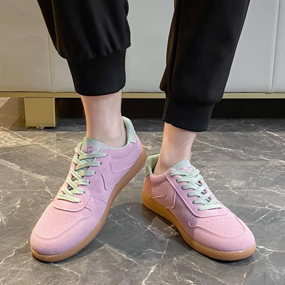 Round Toe Lace Up Sneakers