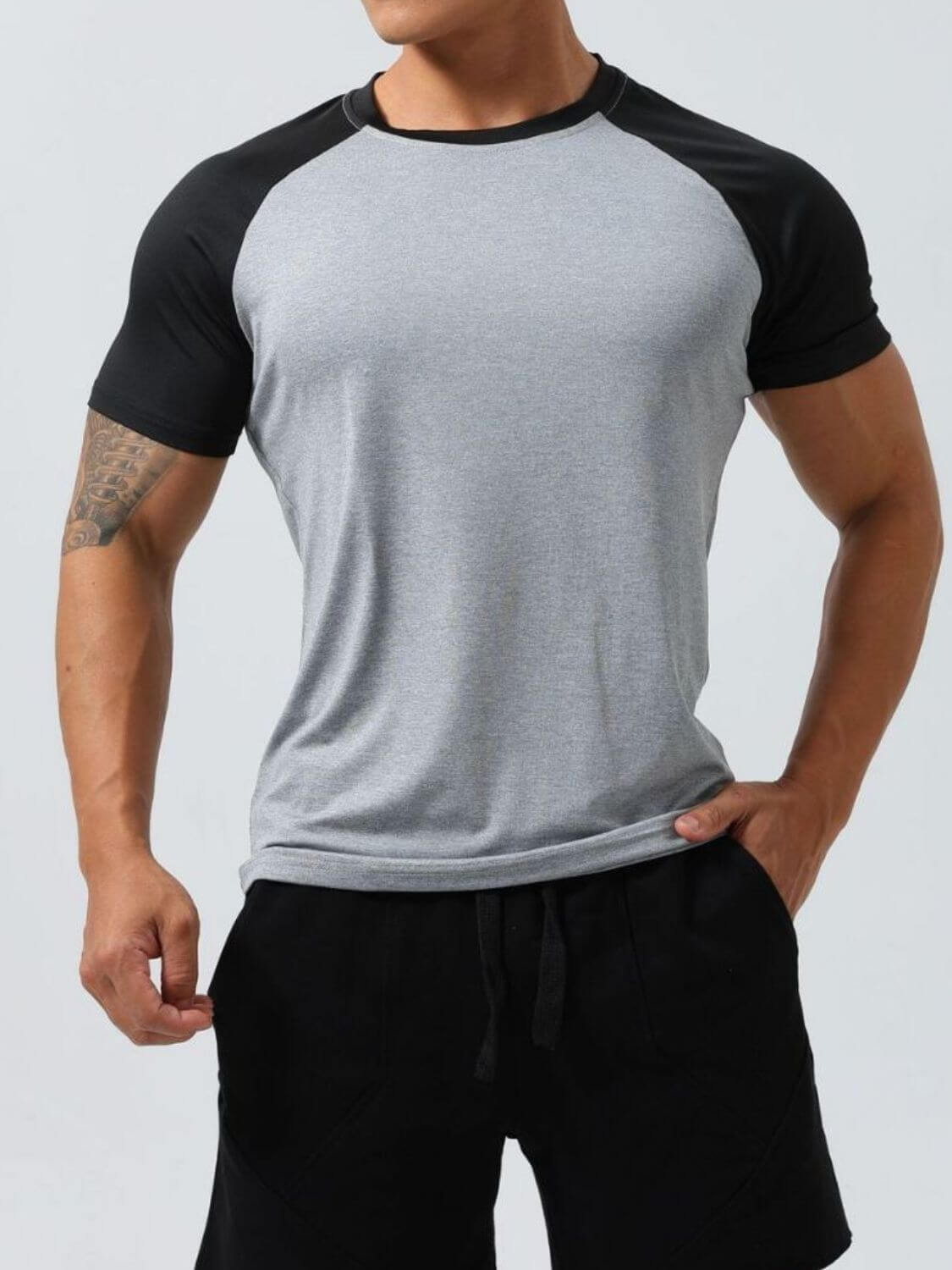 Men's Plus Size Round Neck Short Sleeve T-Shirt