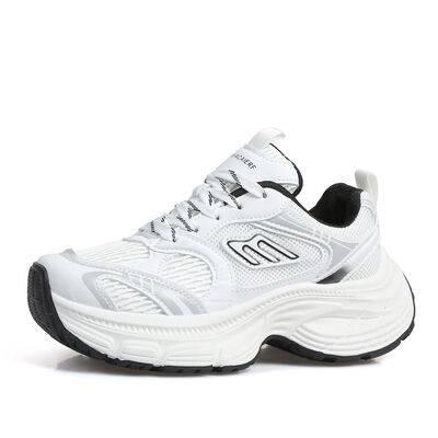 Letter Lace-Up Round Toe Athletic Shoes - Clothes For Her Online Store