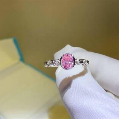 1 Carat Moissanite 925 Sterling Silver Ring - Clothes For Her Online Store