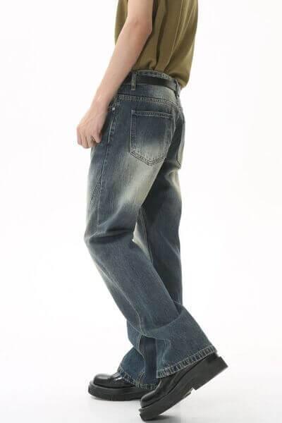 Decorative Seam Jeans with Pockets