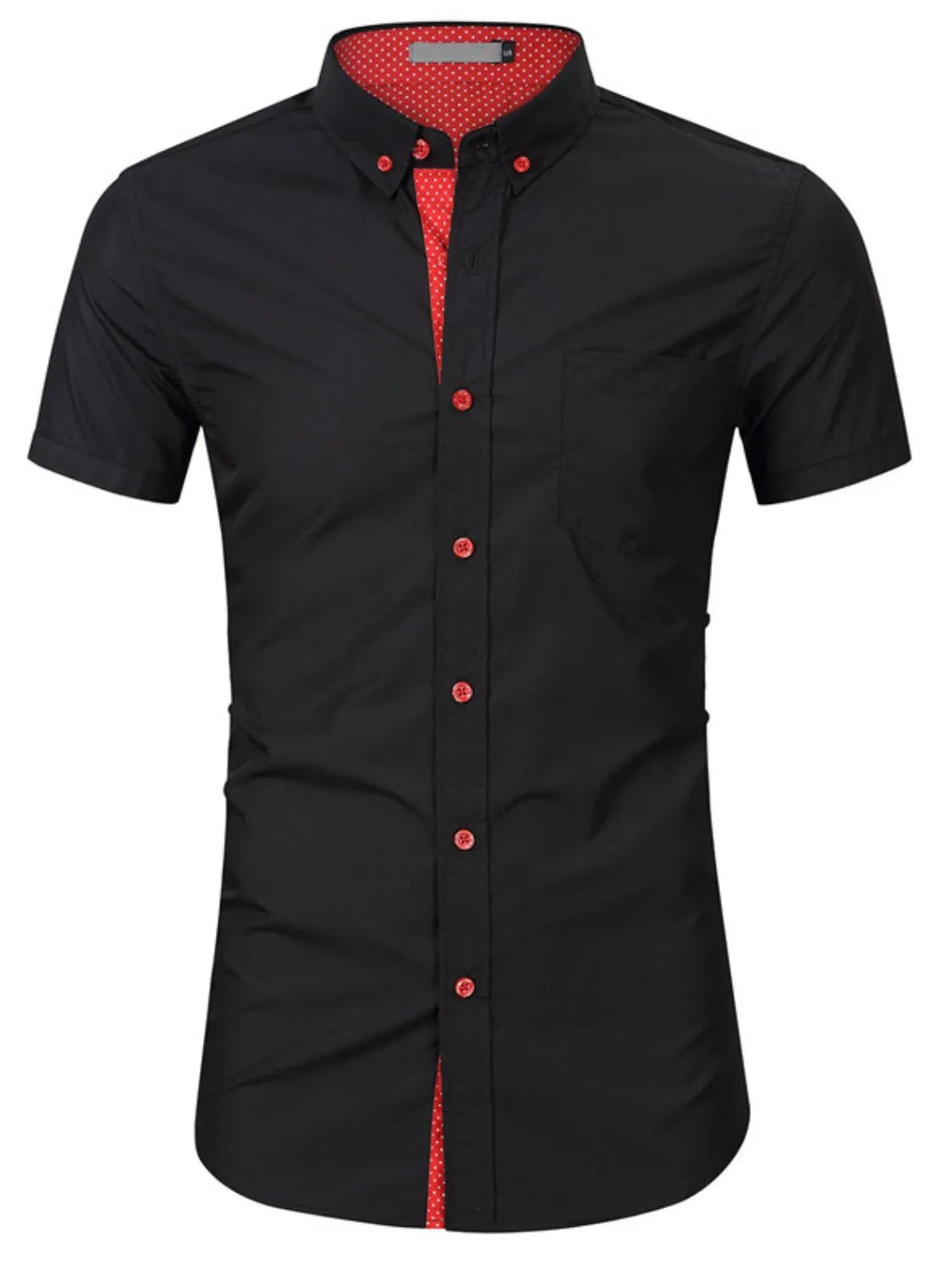 Men's Button Up Short Sleeve Shirt