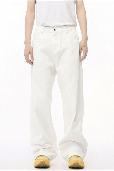 Wide Leg Jeans with Pockets - Clothes For Her Online Store
