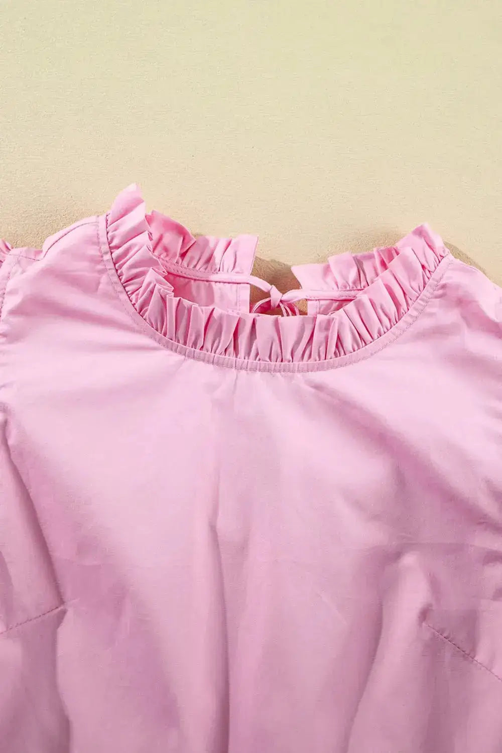 Ruffled Sleeve Frilled Collar Blouse - Clothes For Her Online Store