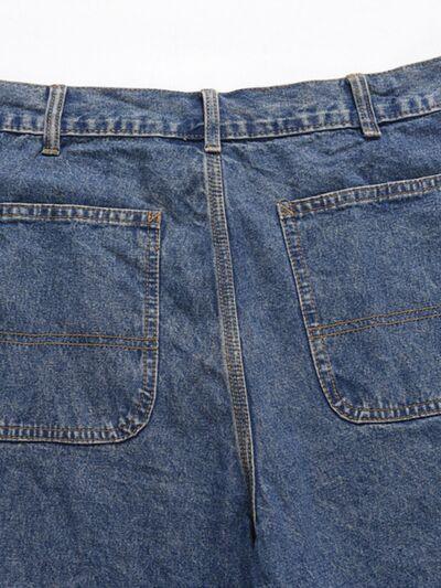 Men's Washed Denim Bermuda Shorts - Clothes For Her Online Store