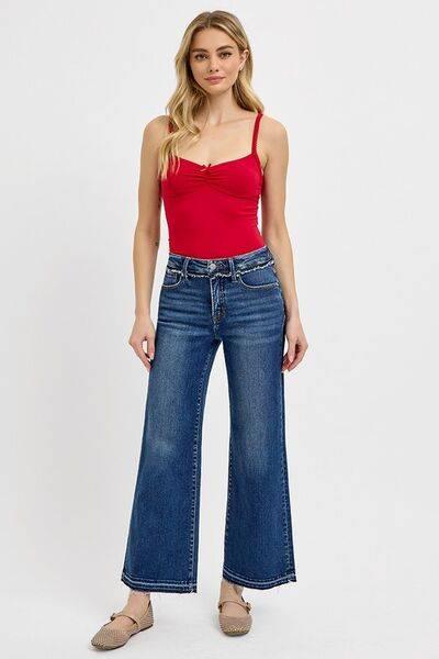 RISEN Full Size Tummy Control Bootcut Jeans Plus Size - Clothes For Her Online Store