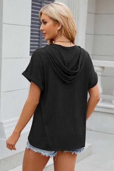 Florira Hooded Short Sleeve T-Shirt