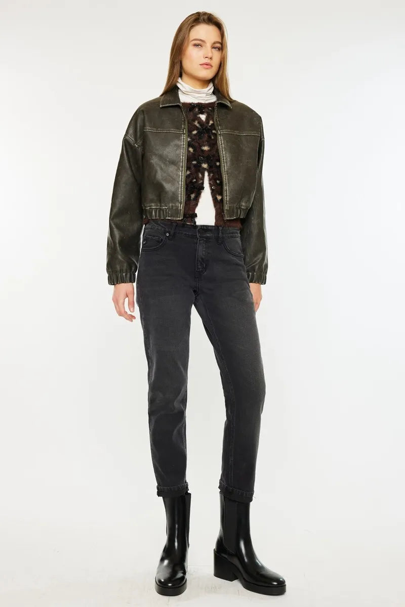 Kancan Slim Boyfriend Fit Jeans