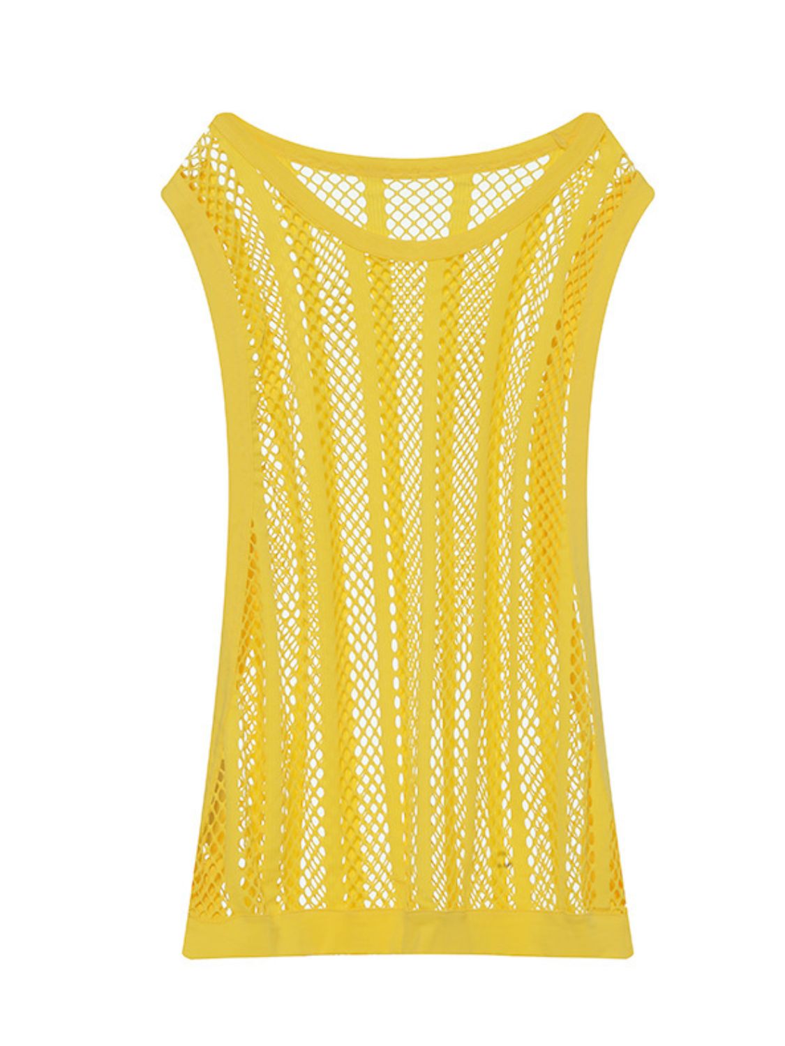 Men's Openwork Round Neck Tank