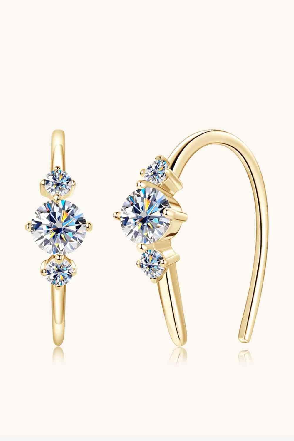 Moissanite 925 Sterling Silver Earrings