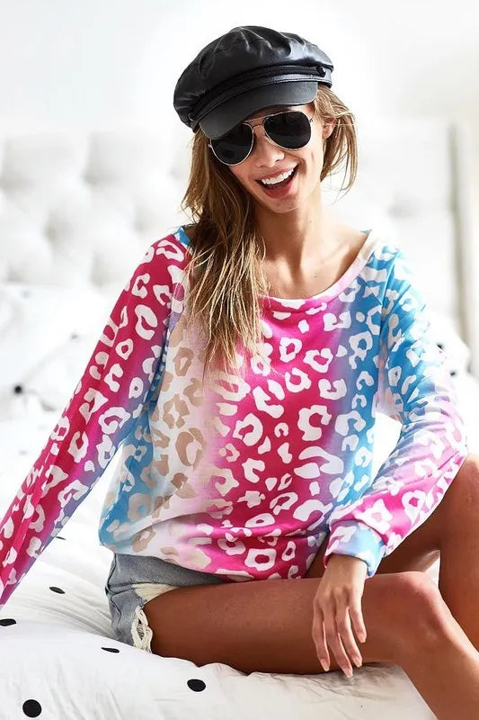 BiBi Gradation Leopard T-Shirt