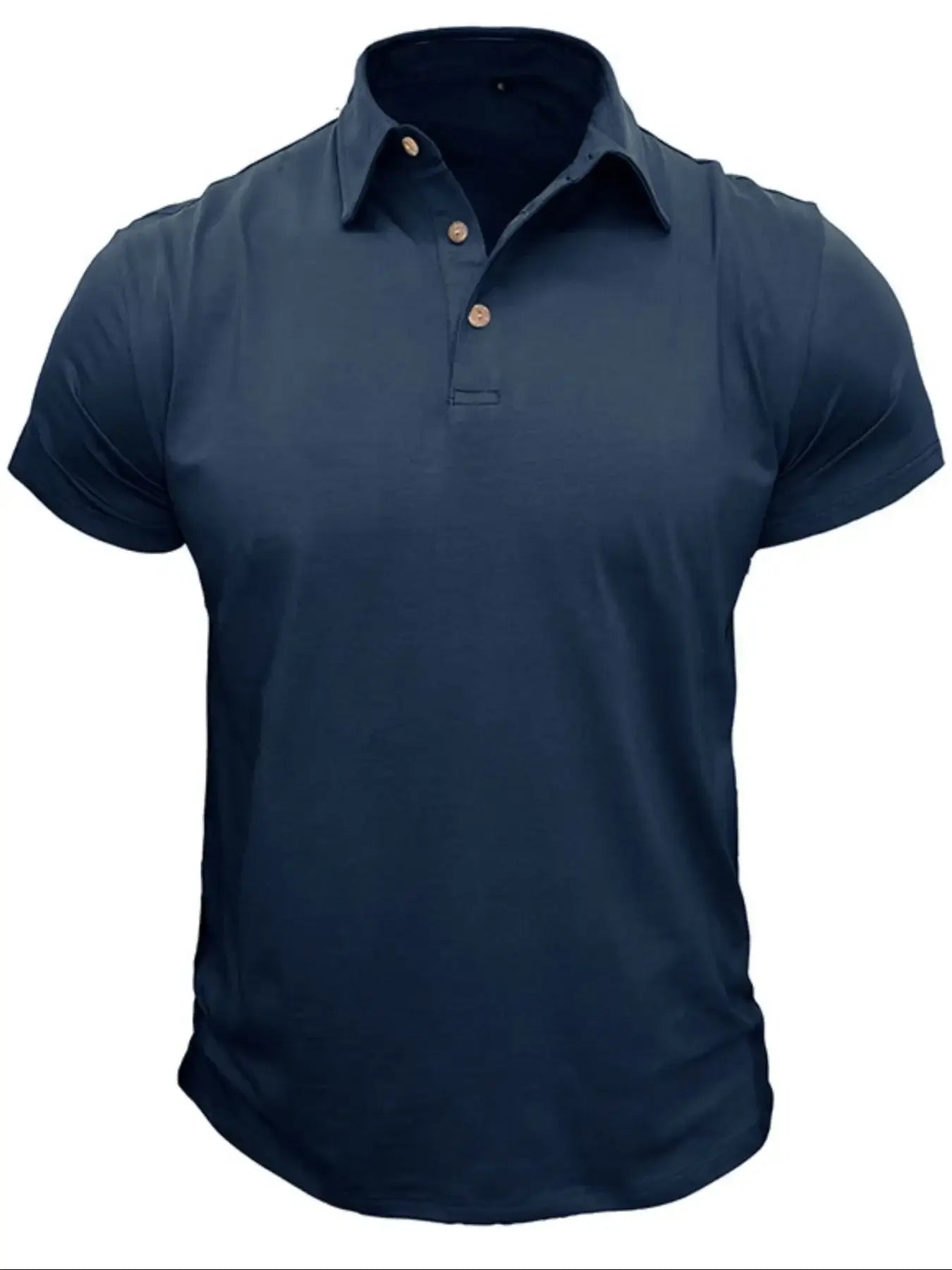 Men's Collared Neck Short Sleeve Polo Shirt