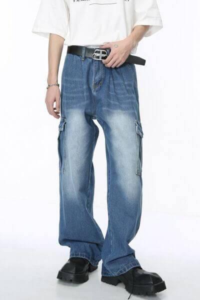 Baggy Jeans with Cargo Pockets