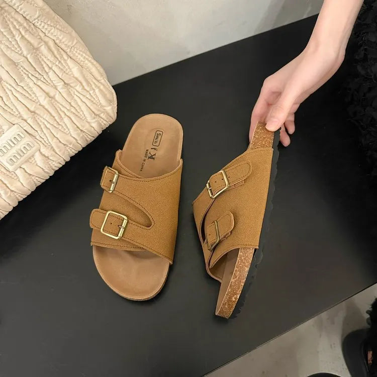 Round Toe Flats Sandals
