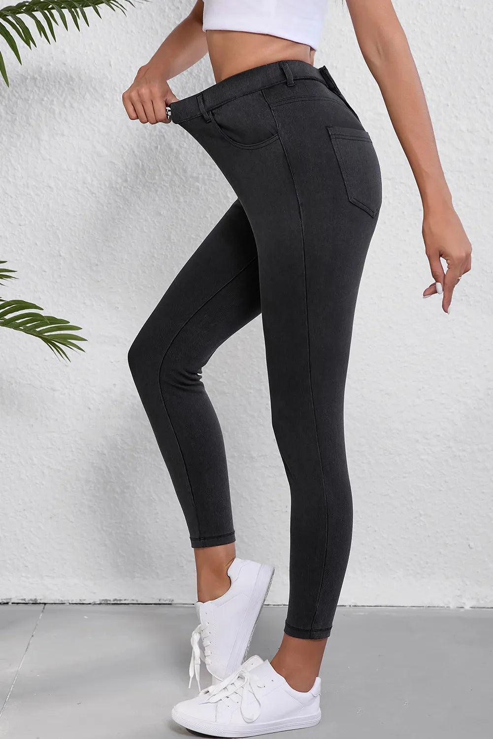 High Waist Jeans with Pockets - Clothes For Her Online Store