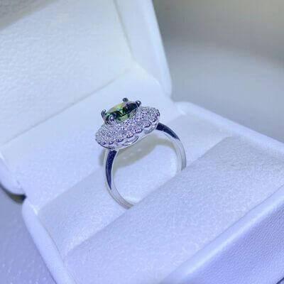 2 Carat Moissanite 925 Sterling Silver Ring