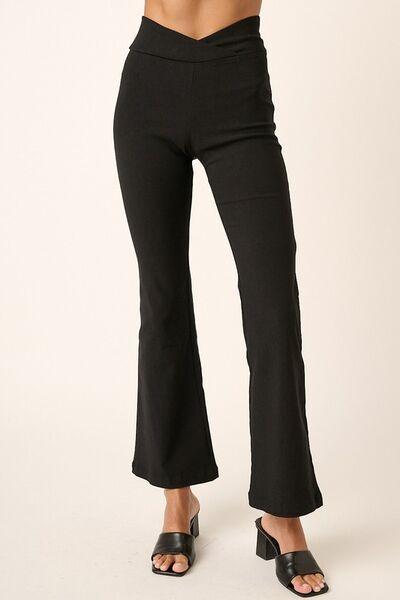 Mittoshop Surplice V Waist Flare Pants - Clothes For Her Online Store
