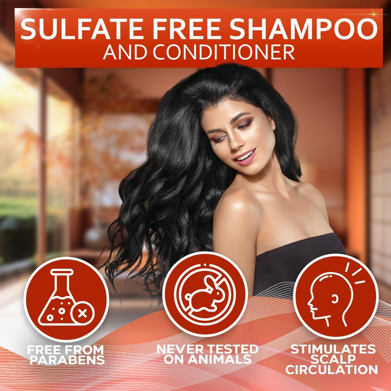 Batana Oil Shampoo and Conditioner Set Thickening Hair Products for Women and