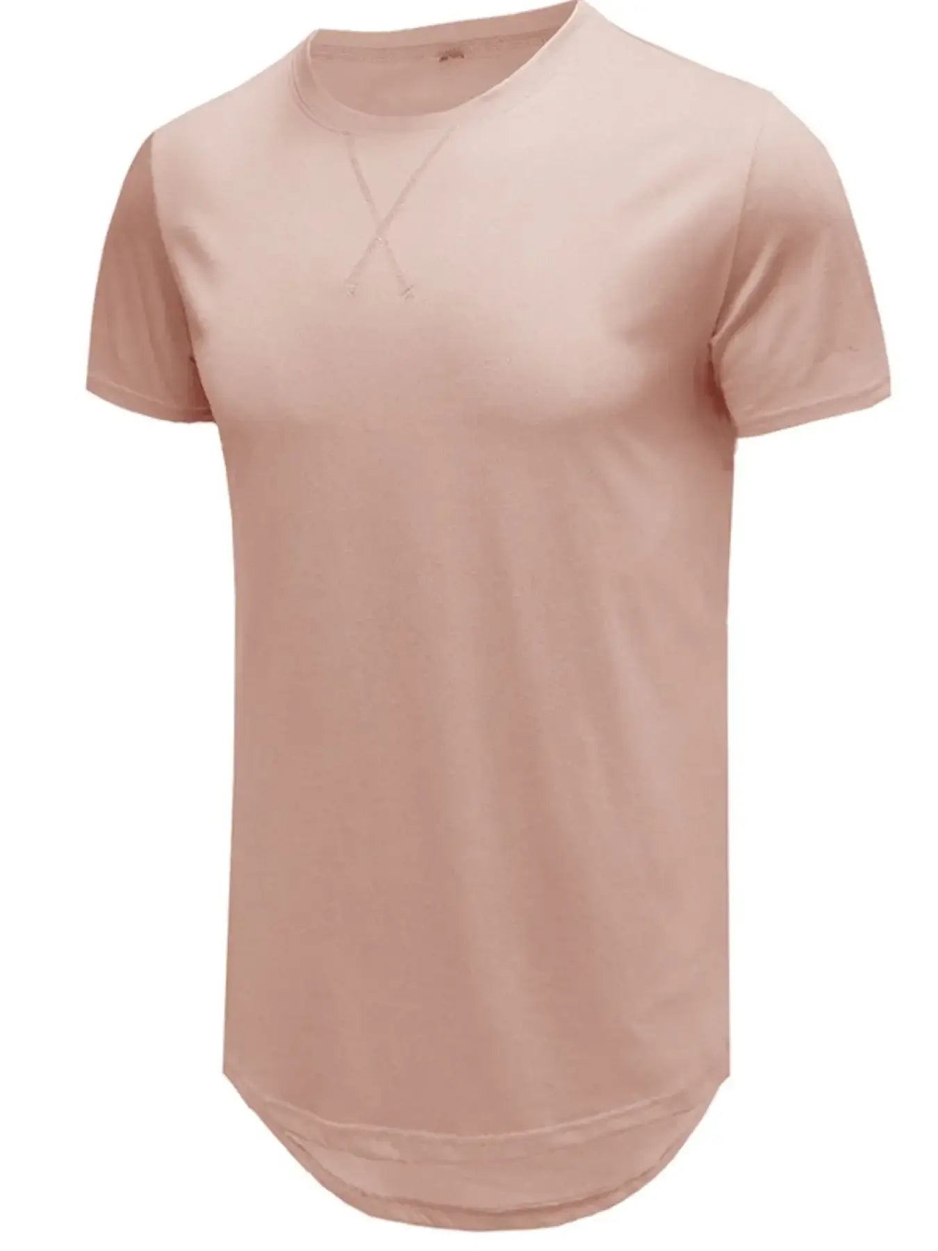 Men's Basic Curved Hem T-Shirt