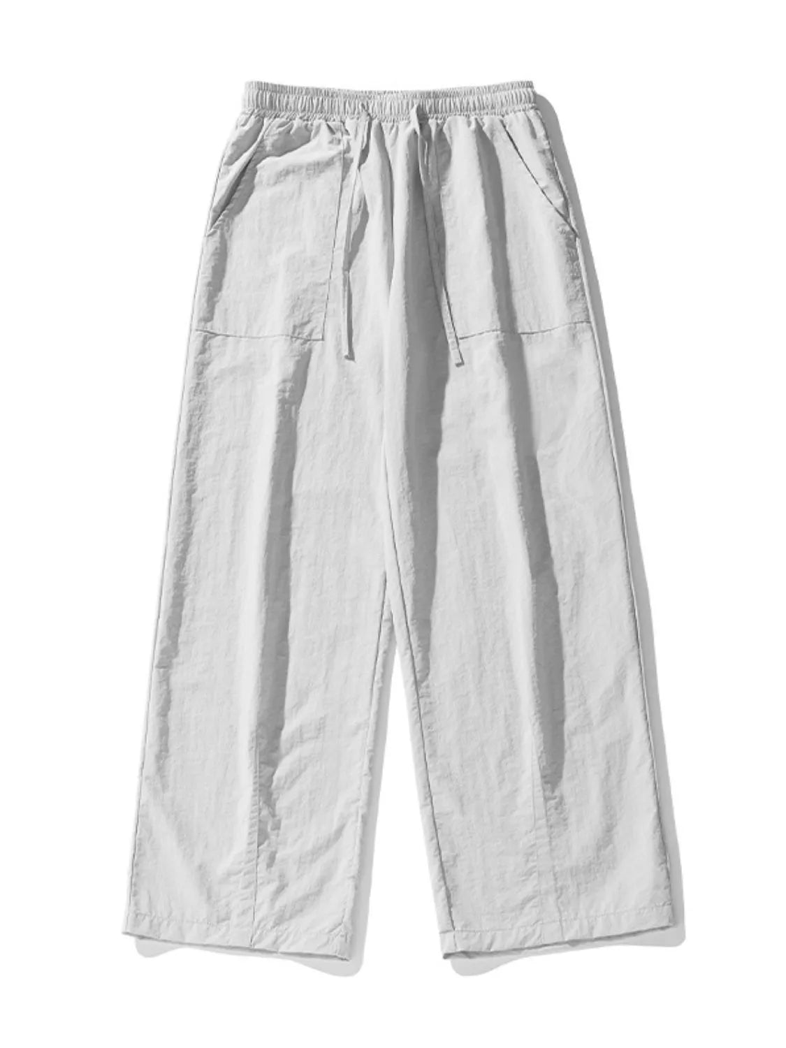 Men's Full Size Drawstring Pants with Pockets Plus Size