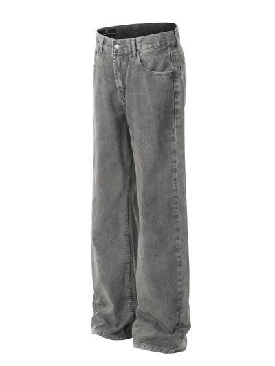 Men's Straight Leg Jeans with Pockets - Clothes For Her Online Store