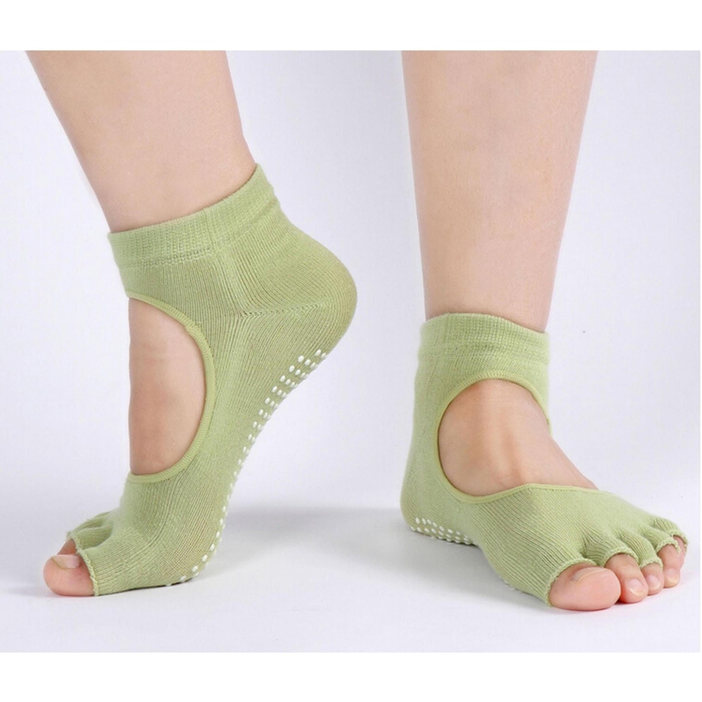 Non-Slip Yoga Socks for Women Pilates Barre (1- or 2-Pair)