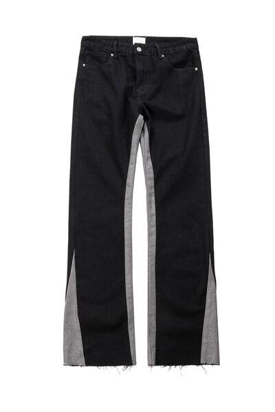 Men's Contrast Bootcut Jeans