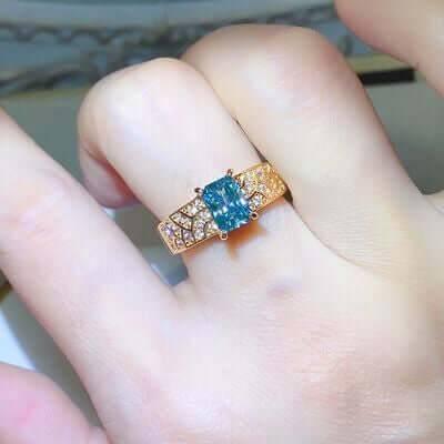 1 Carat Moissanite 925 Sterling Silver Ring - Clothes For Her Online Store