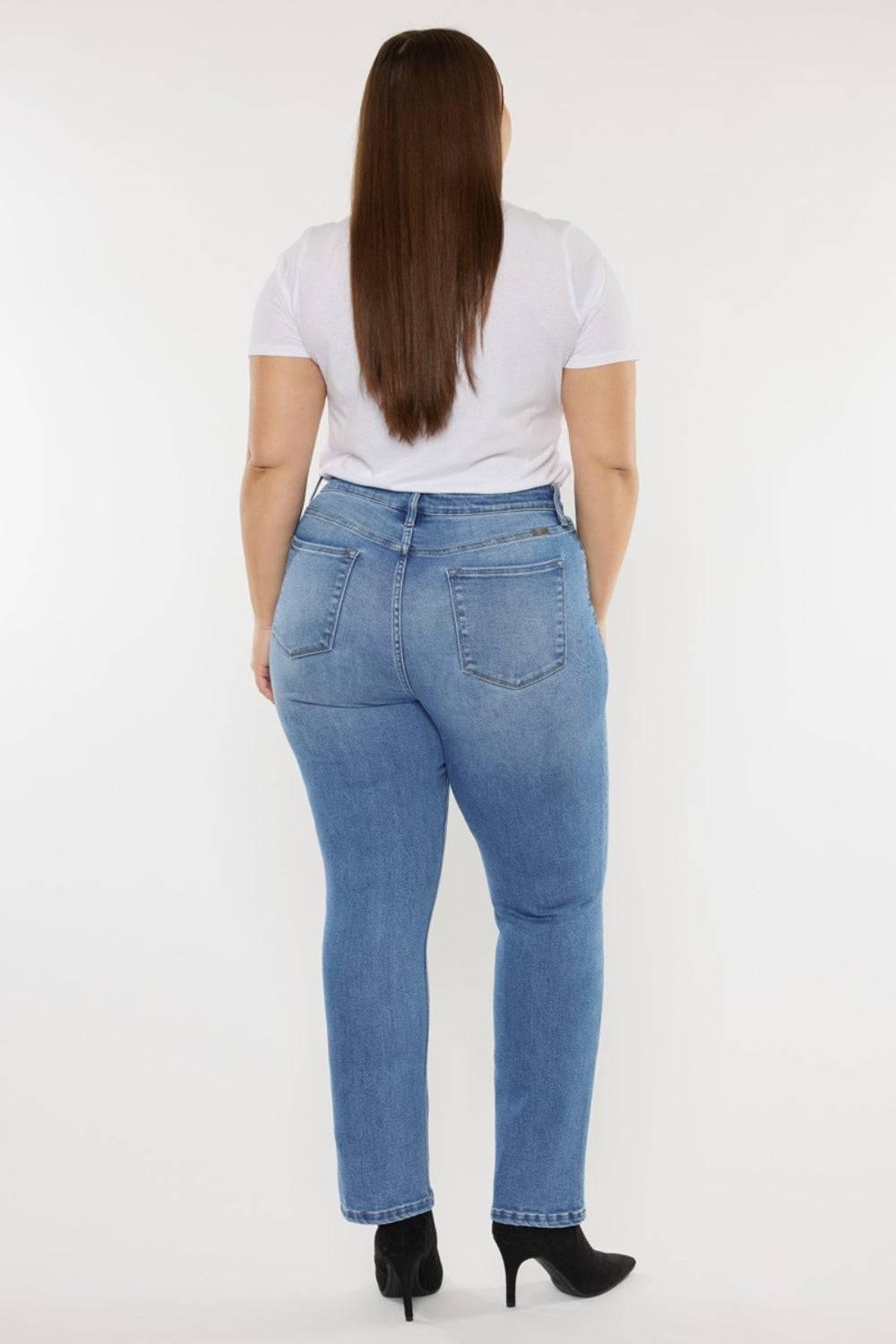 Kancan Full Size Cat's Whiskers High Waist Jeans - Clothes For Her Online Store